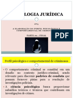 Psicologia Jurídica: AV3 A Elaboração Do Perfil Psicológico E Comportamental de Criminosos Parte 02 - Final