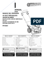 Snow Blower Manual