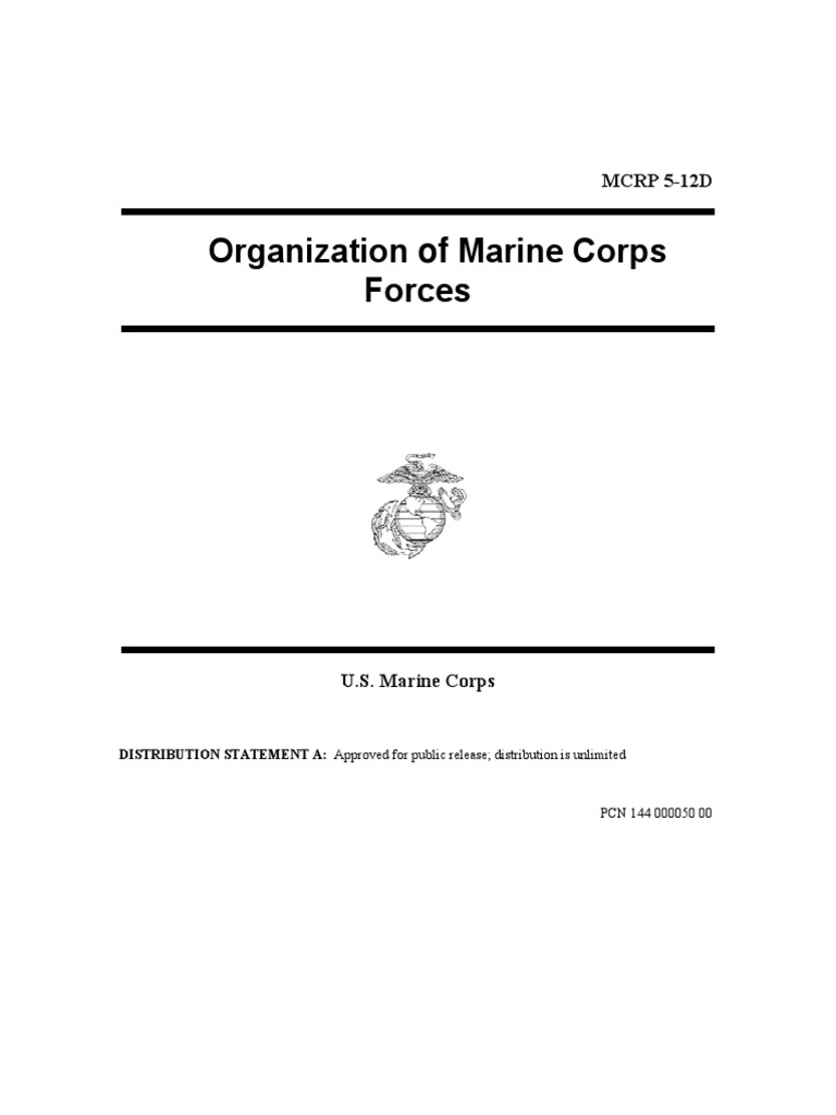Marine Corps Organizational Structure | PDF | Marine Air Ground Task ...