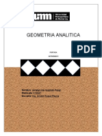 Geometria Analitica: Nombre: Jonatan Isaí Guzmán Perez Matricula: 418847 Docente: Ing. Arnold Roque Reyna