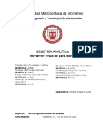 Universidad Metropolitana de Monterrey: Gemetría Analítica