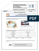 Escola Municipal Alto Da Boa Vista: Medidas de Temperatura