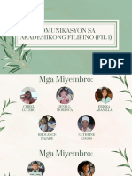 Komunikasyon Sa Akademikong Filipino (Fil 1)