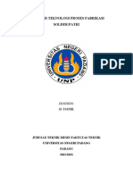 Makalah Teknologi Proses Fabrikasi Solder/Patri