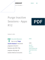Purge Inactive Sessions - Apps R12