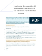 Curso en Actualización de Contenidos Del Pensamiento Matemático Enfocado Al Razonamiento Estadístico y Probabilístico