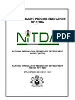 The Rule Making Process Regulation of NITDA1