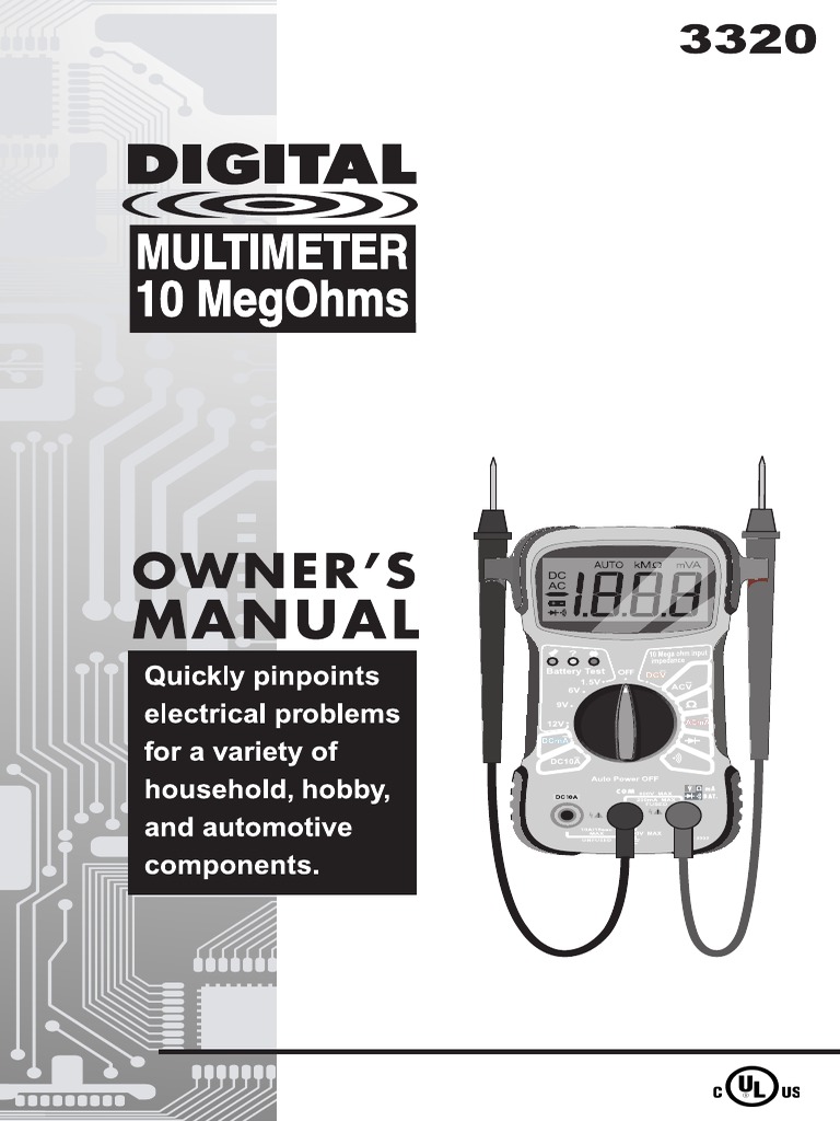 Using the Innova 3320 Multimeter | PDF | Power Supply | Fuse (Electrical)