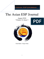 The Asian ESP Journal: August 2018 Volume 14, Issue 3