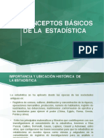 Conceptos básicos de la estadística