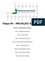 Etapa 00 - Iniciação Ao Excel