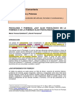 Psicología Social Comunitaria Tarea 1 Psicología y Pobreza