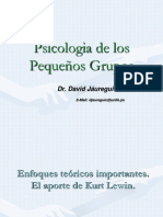 Psicologia de Los Pequeños Grupos: Dr. David Jáuregui Camasca