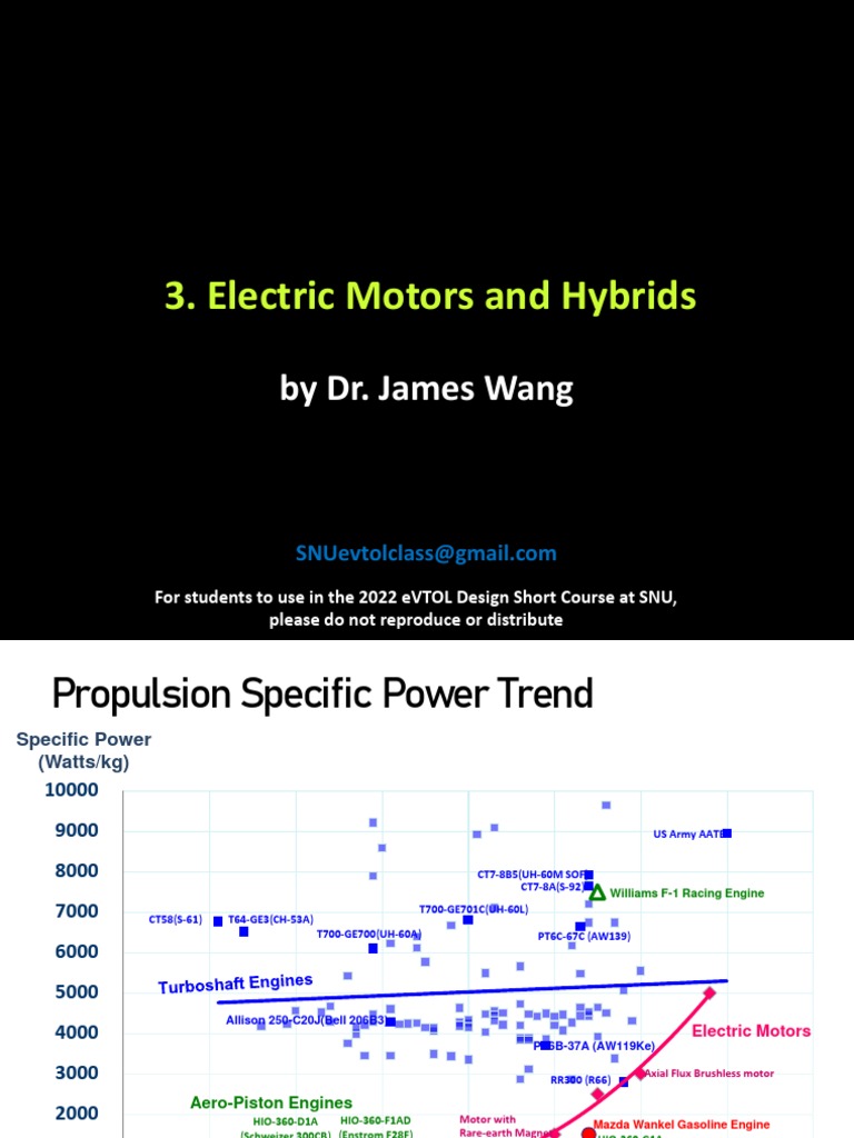 Electric Motors Overview for eVTOL Design | PDF | Electric Motor | Engines