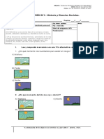 EVALUACIÓN N°1 - Historia y Ciencias Sociales.: Nombre: - Fecha