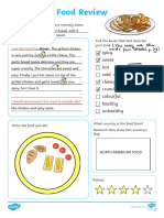 Food Review Writing Sample
