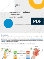 Pronostico Climatico Trimestral 032023