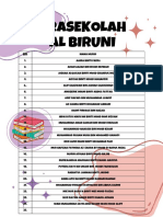 Al Biruni Prasekolah Student List