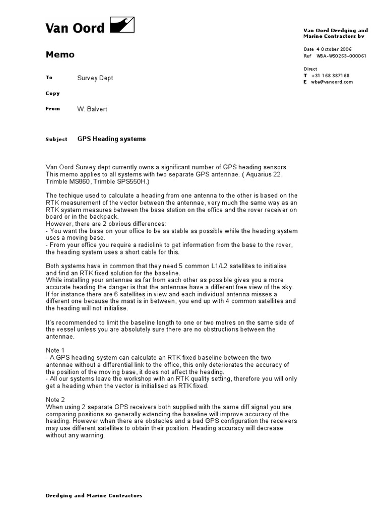 GPS Heading PDF Global Positioning System