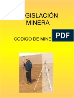 Legislación Minera: Codigo de Minería