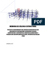 Memoria de Cálculo Estructural: FEBRERO 2020