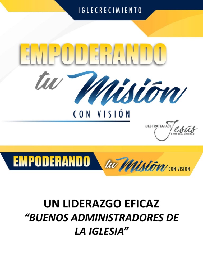 Liderazgo Eficaz en la Iglesia | PDF | Jesús | Dios