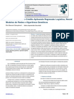 Análise de Risco de Crédito Aplicando Regressão Logística, Neural Modelos de Redes e Algoritmos Genéticos