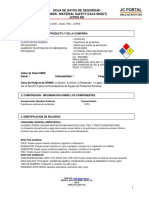Hoja de Datos de Seguridad (Msds / Material Safety Data Sheet) Jcpds RD