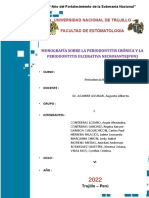 Monografía Grupo 2 - La Periodontitis Crónica y La Periodontitis Ulcerativa Necrosante (Pun)