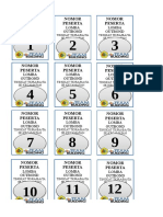 Nomor Peserta Nomor Peserta Nomor Peserta: Lomba Outbond Lomba Outbond Lomba Outbond