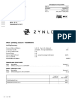 Zynlo Bank April 2023 Statement for Account 7000060975