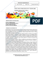 Proyecto Recreacion y Tiempo Libre 2022 PDF