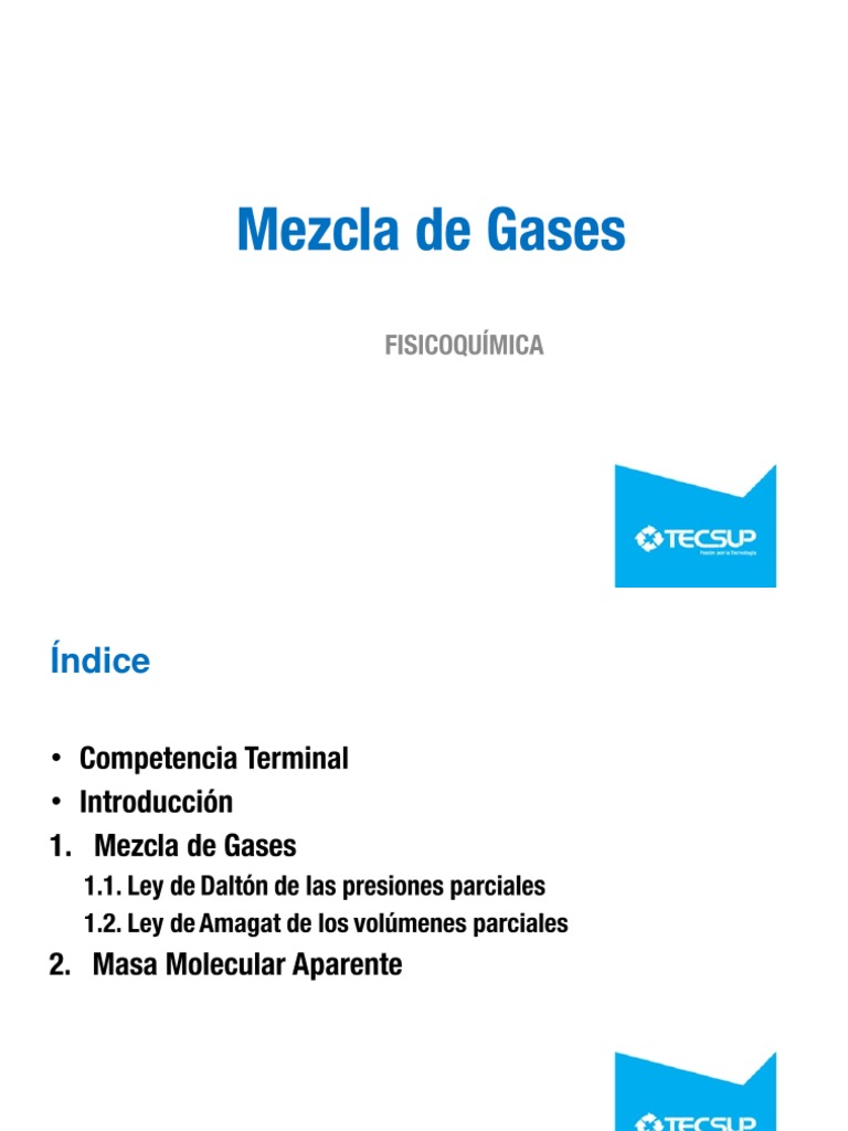 Mezclas de gases | PDF
