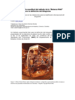 El NIST Mejora La Exactitud Del Método de La "Balanza Watt" para La Definición Del Kilogramo