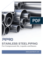 Stainless Steelpiping: For Compressed Air, Liquids Andgases