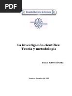La Investigación Científica: Teoría y Metodología: Eramis Bueno Sánchez