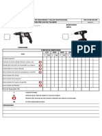 Inspección Pre Uso de Taladro