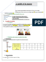 Le Poids Et La Masse: 1. Définition