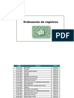 SEMANA 2 - Ejercicio de Ordenación de Registros