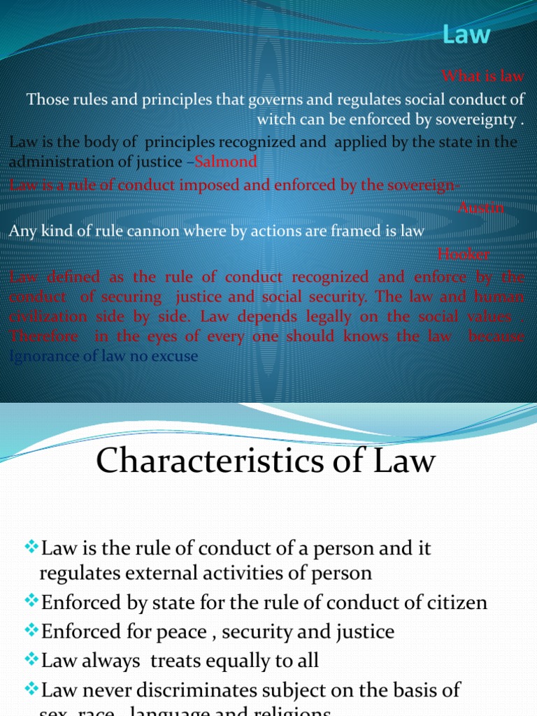 1.what Is Law PDF Supreme Courts Judge