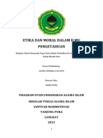 Etika Dan Moral Dalam Ilmu Pengetahuan