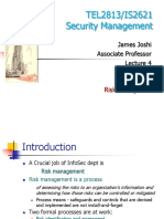 TEL2813/IS2621 Security Management: James Joshi Associate Professor Feb 12, 2014