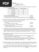 Answer All Questions in This Section.: KL SMK Methodist Mathst P1 2015 Qa