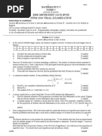 SMK Methodist (Acs) Ipoh STPM 2014 Trial Examination: Mathematics T Paper 3