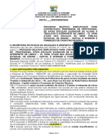 Governo Do Estado de Roraima Secretaria de Educação E Desporto - Seed Processo Seletivo Simplificado 2303