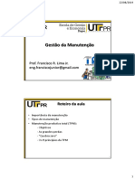 Aula 3 - Gestao Da Manutencao