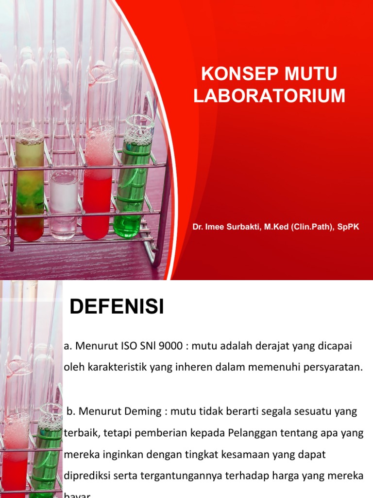 Konsep Mutu Laboratorium Klinik | PDF