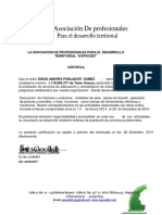 Asociación de Profesionales: para El Desarrollo Territorial