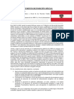 Documento de Posición Oficial Republica de Austria