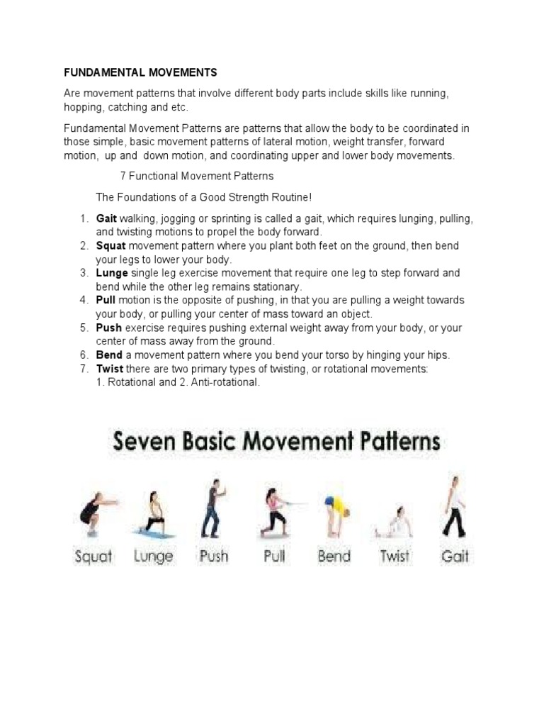 Scientific Definition Of Movement Pattern